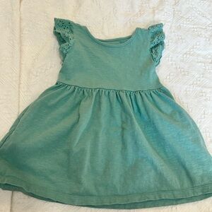 Charming Green Kids Dress